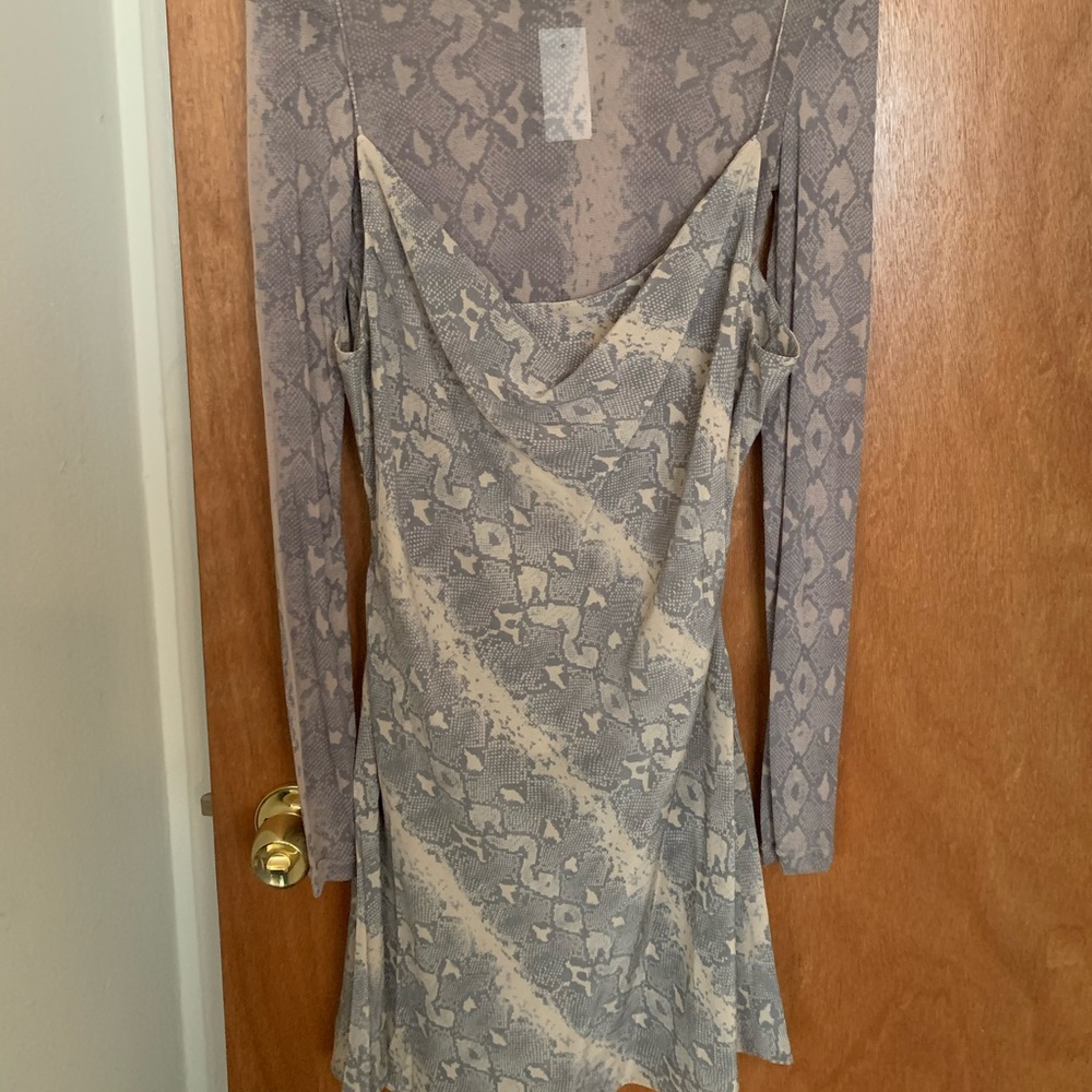 Ksubi snake print dress w/ matching top